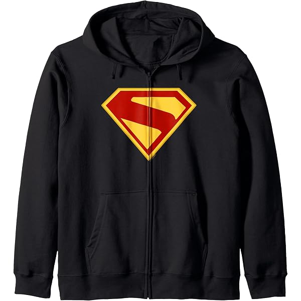 Amazon.com: Superman (2025) Blue Modern S-Shield Logo Zip Hoodie